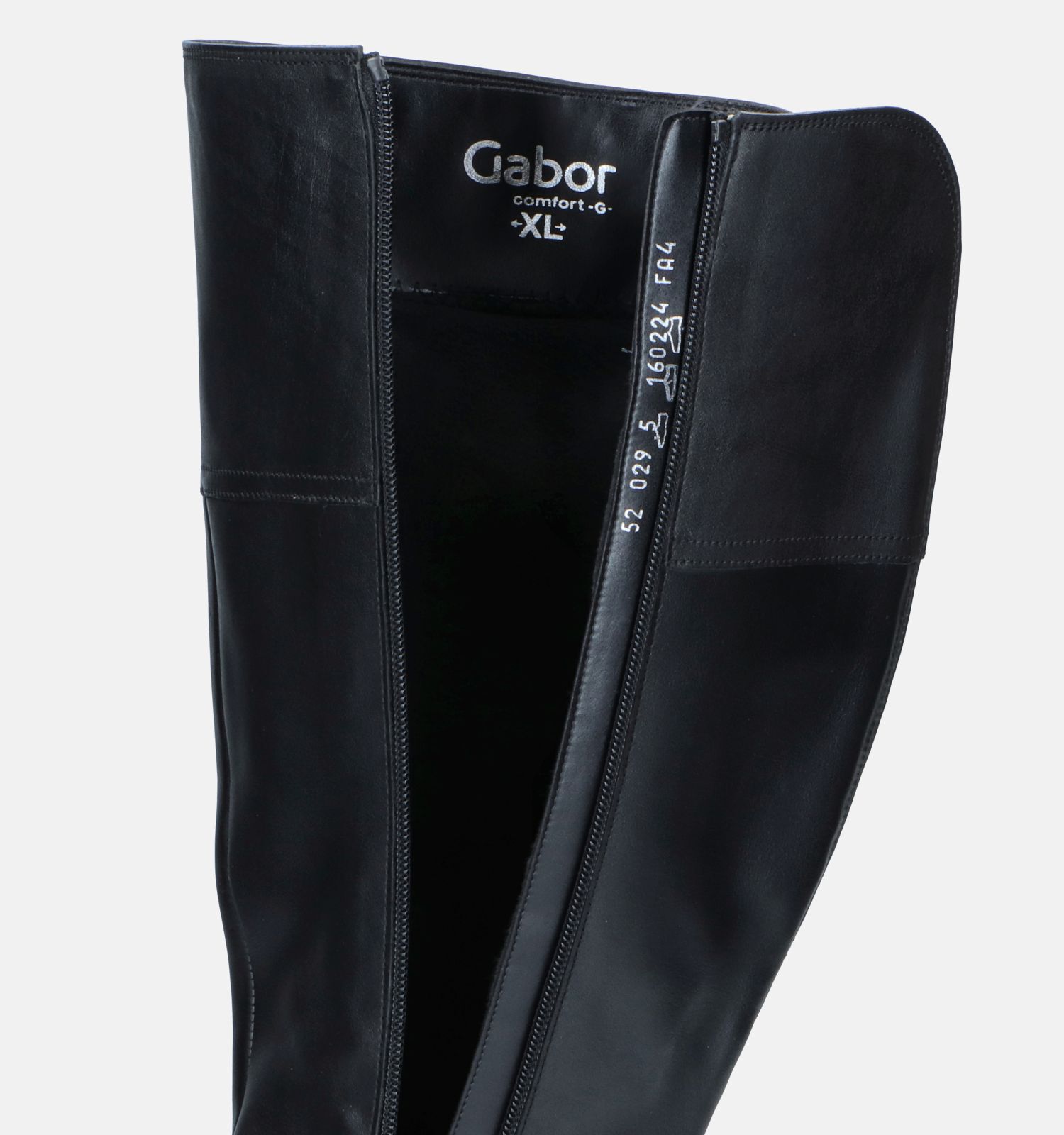 Gabor OptiFit Zwarte Lange laarzen met brede schacht Dames Laarzen Online op TORFS.BE