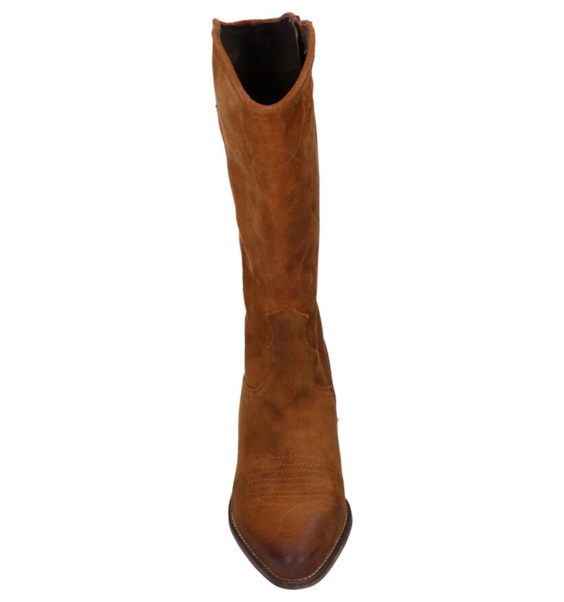 Cognac Western Laarzen Poelman voor dames (263968)