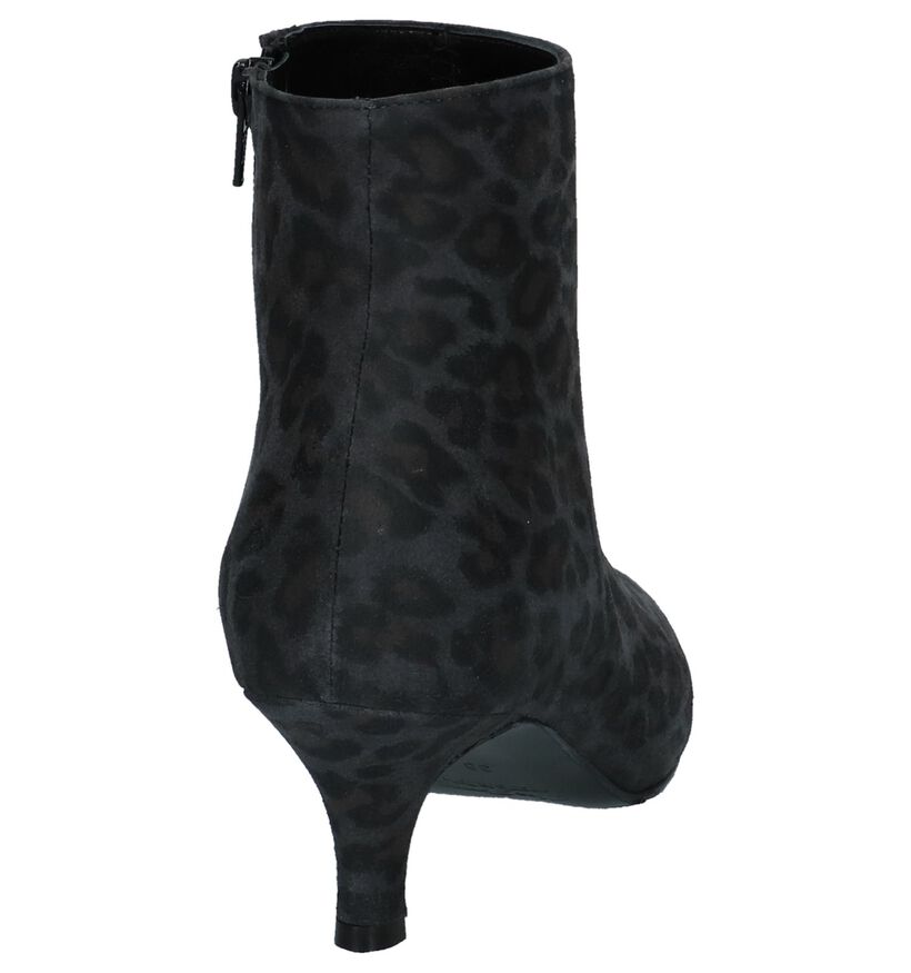 Cristian Daniel Bottillons à talons en Gris foncé en daim (231680)