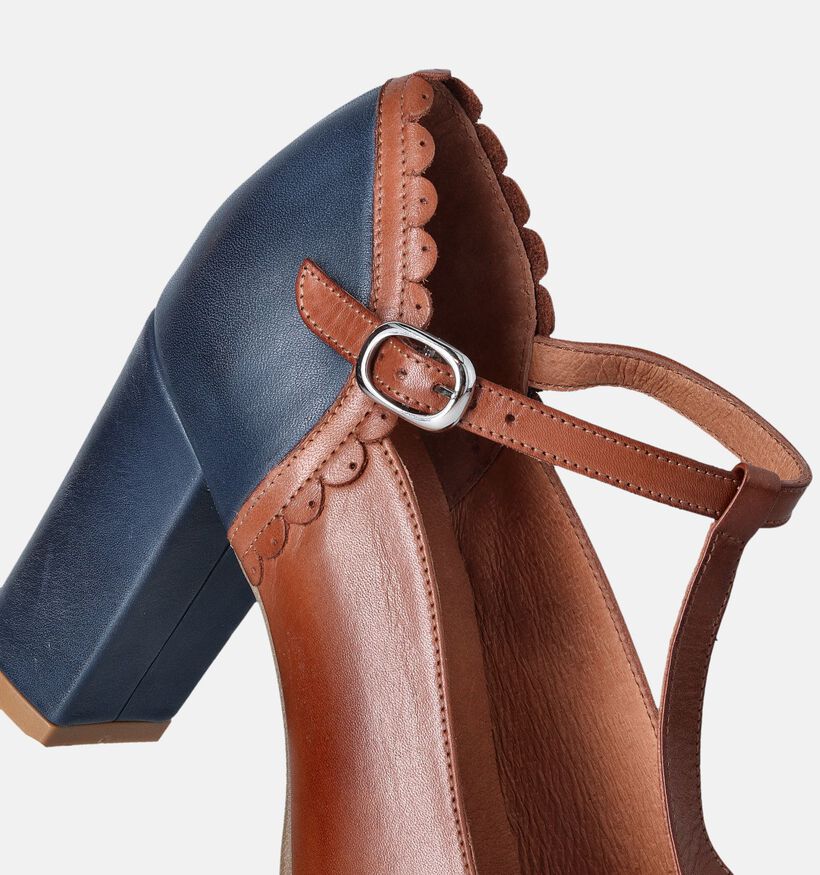 Creator Cognac Pumps met riempje voor dames (357789)