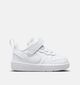 Nike Court Borough Low Baskets pour b&eacute;b&eacute; en Blanc pour gar&ccedil;ons, filles (367324) - pour semelles orthop&eacute;diques
