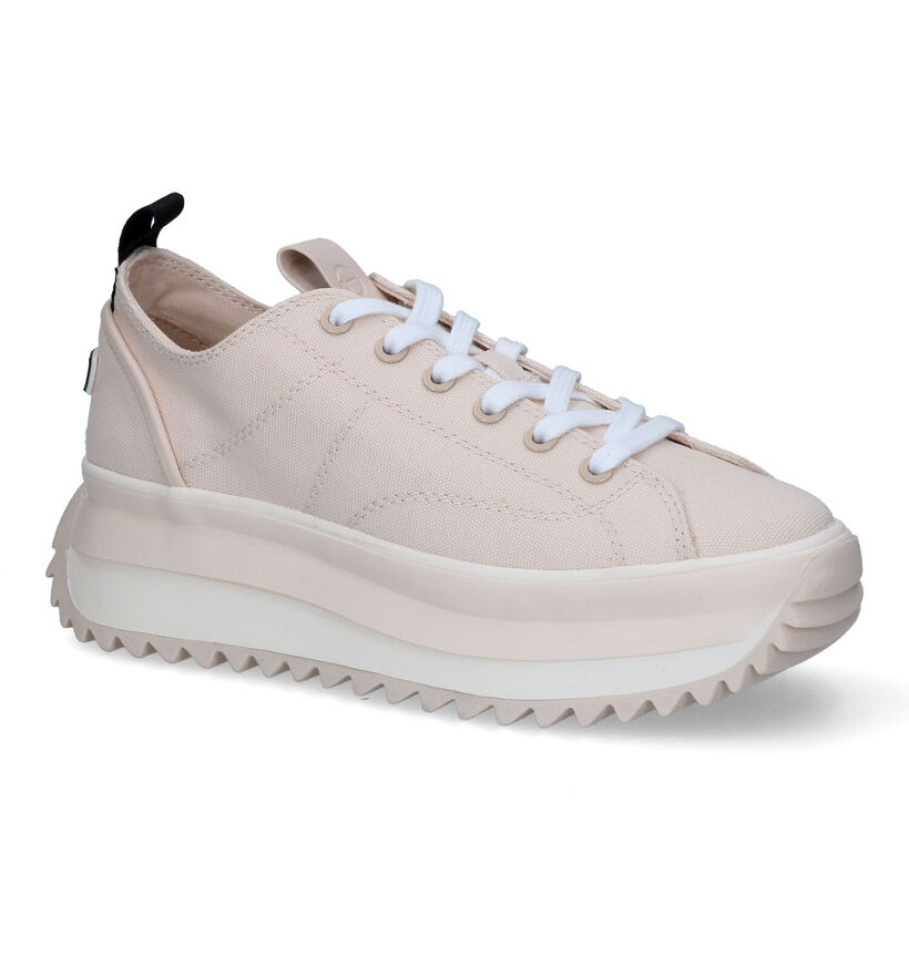 Tamaris Touch-it Beige Sneakers in stof (302779)