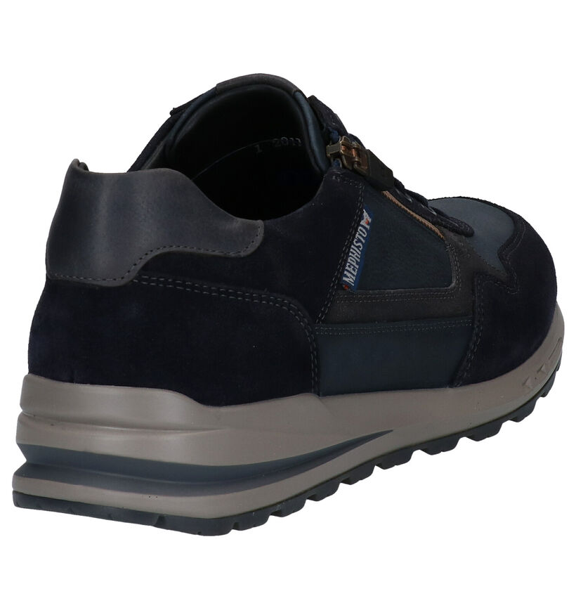 Mephisto Bradley Chaussures à lacets en Bleu en cuir (280909)