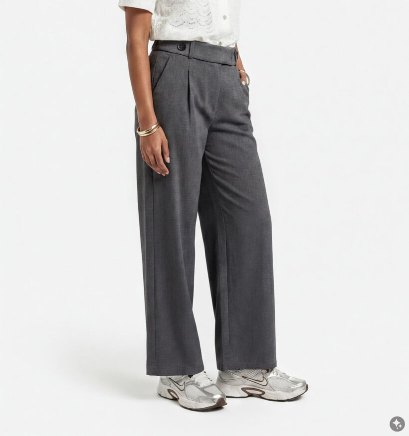JDY Geggo Life Pantalon classique en Gris pour femmes (378325)