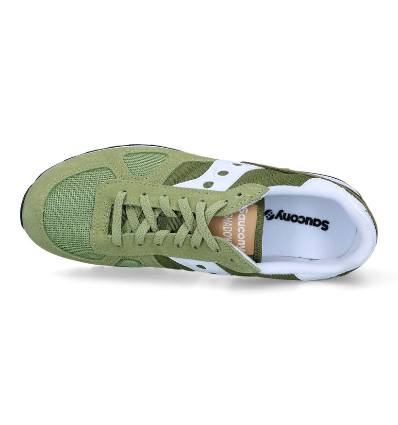 Saucony Shadow Original Baskets en Vert pour hommes (320937) - pour semelles orthopédiques