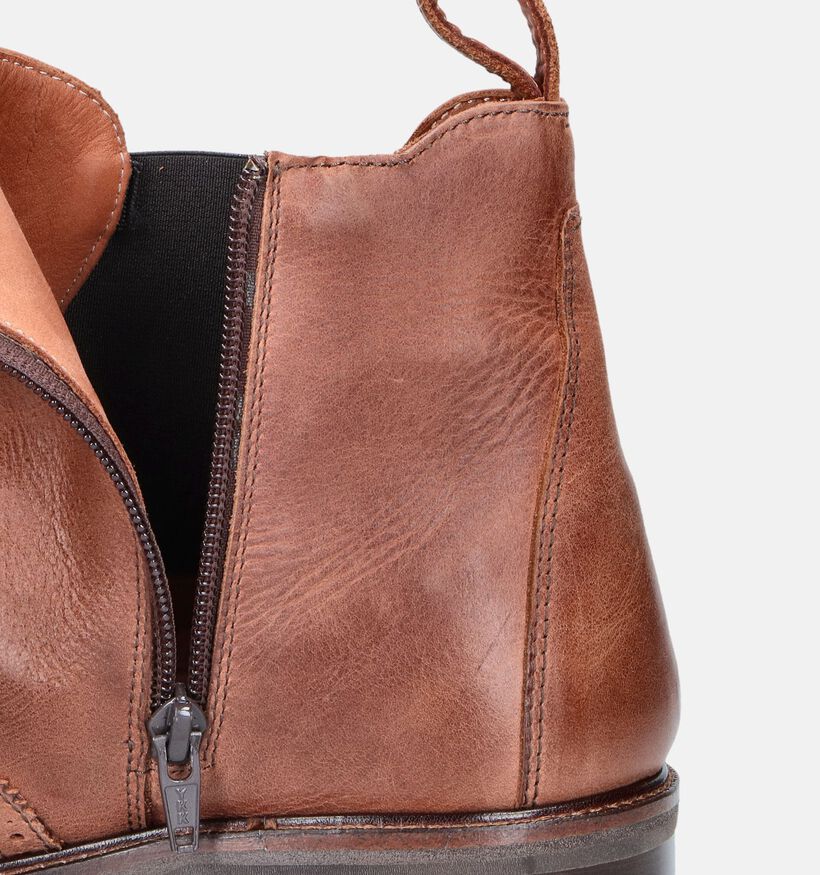 Ambiorix Nomera-Sup Cognac Chelsea boots voor heren (349116) - geschikt voor steunzolen