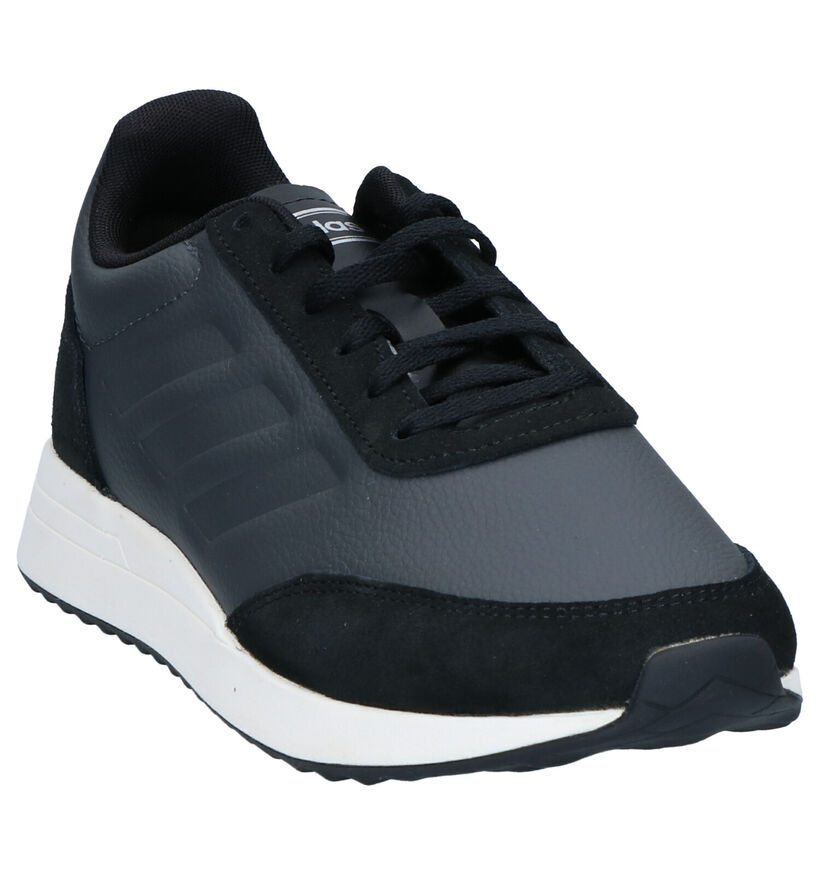 adidas Run 70s Baskets en Noir en simili cuir (261510)