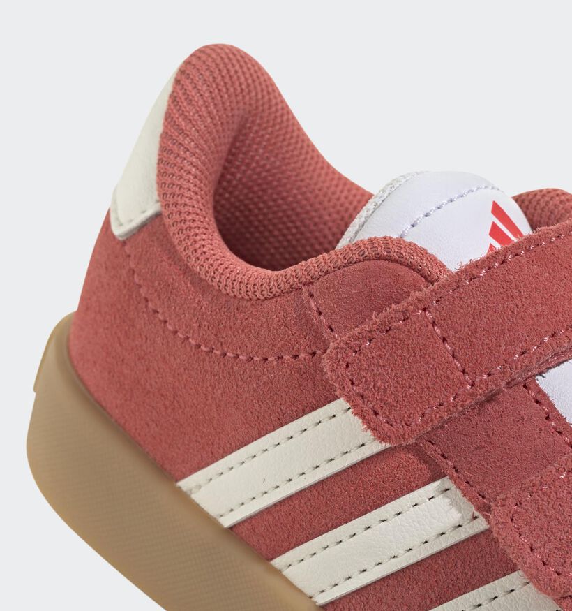 adidas VL Court 3.0 Baskets basses en Rouge pour filles, gar&ccedil;ons (365403) - pour semelles orthop&eacute;diques