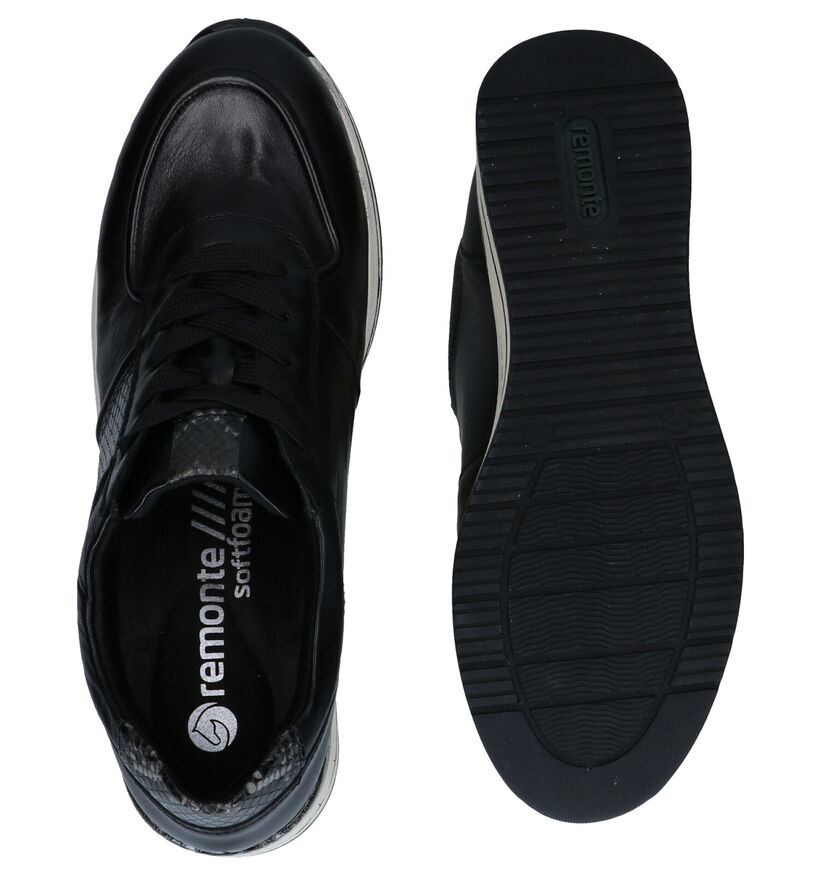 Remonte Zwarte Veterschoenen in kunstleer (277640)