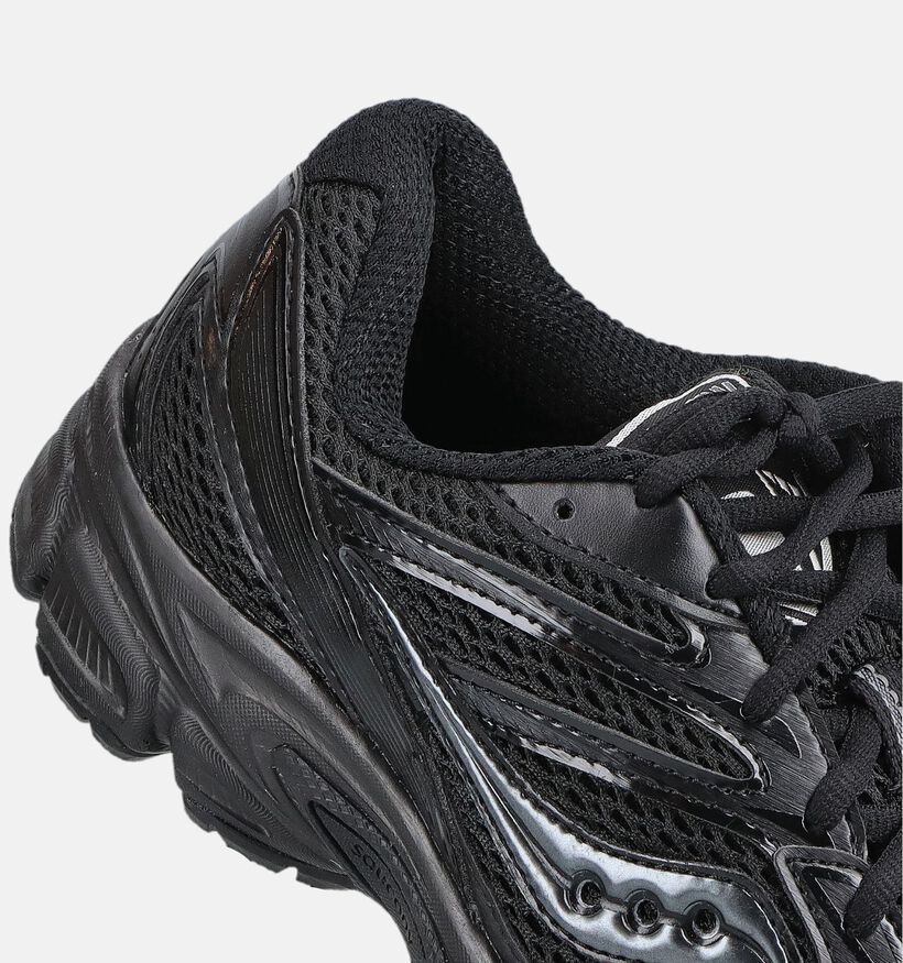 Saucony Ride Millenium Zwarte Hardloopschoenen voor dames (376603) - geschikt voor steunzolen