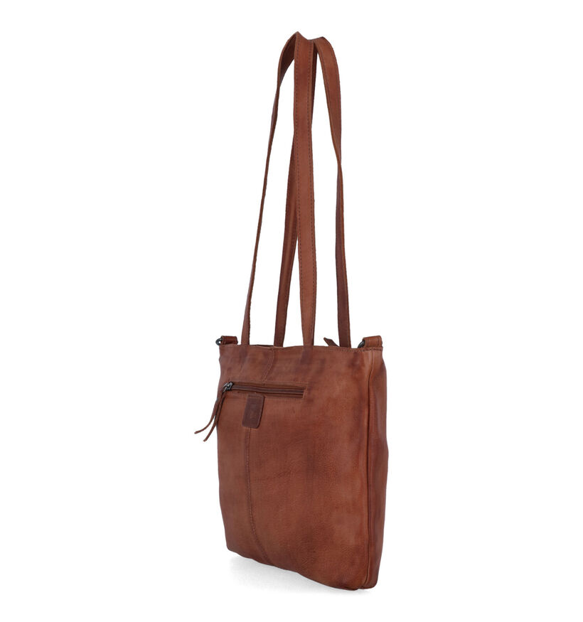 Bear Design Sac à bandoulière en Cognac pour femmes (334026)