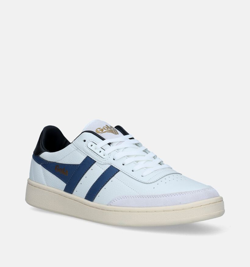 Gola Contact Leather Witte Sneakers voor heren (336340) - geschikt voor steunzolen