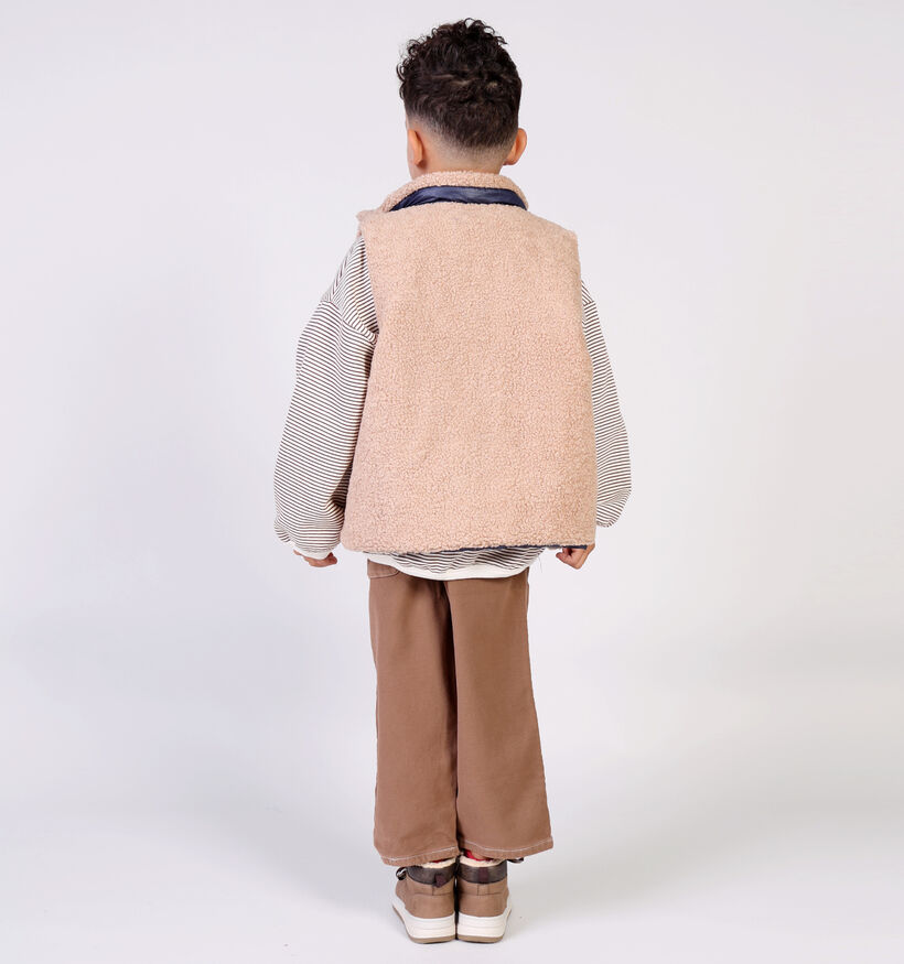Little David Beige/Blauwe Bodywarmer Little David Beige/Blauwe Bodywarmer voor jongens (366528)