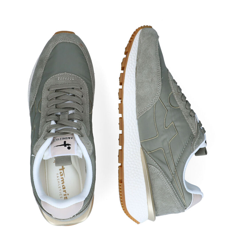 Tamaris Fashletics Baskets en Vert pour femmes (296767) - pour semelles orthopédiques