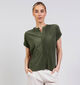 Mexx Plisse Blouse en Vert pour femmes (368531)