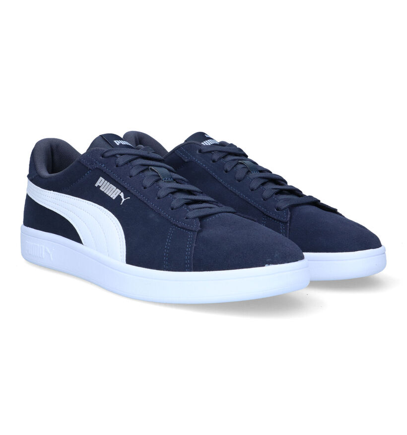 Puma Smash 3.0 Baskets en Bleu pour hommes (318681) - pour semelles orthopédiques