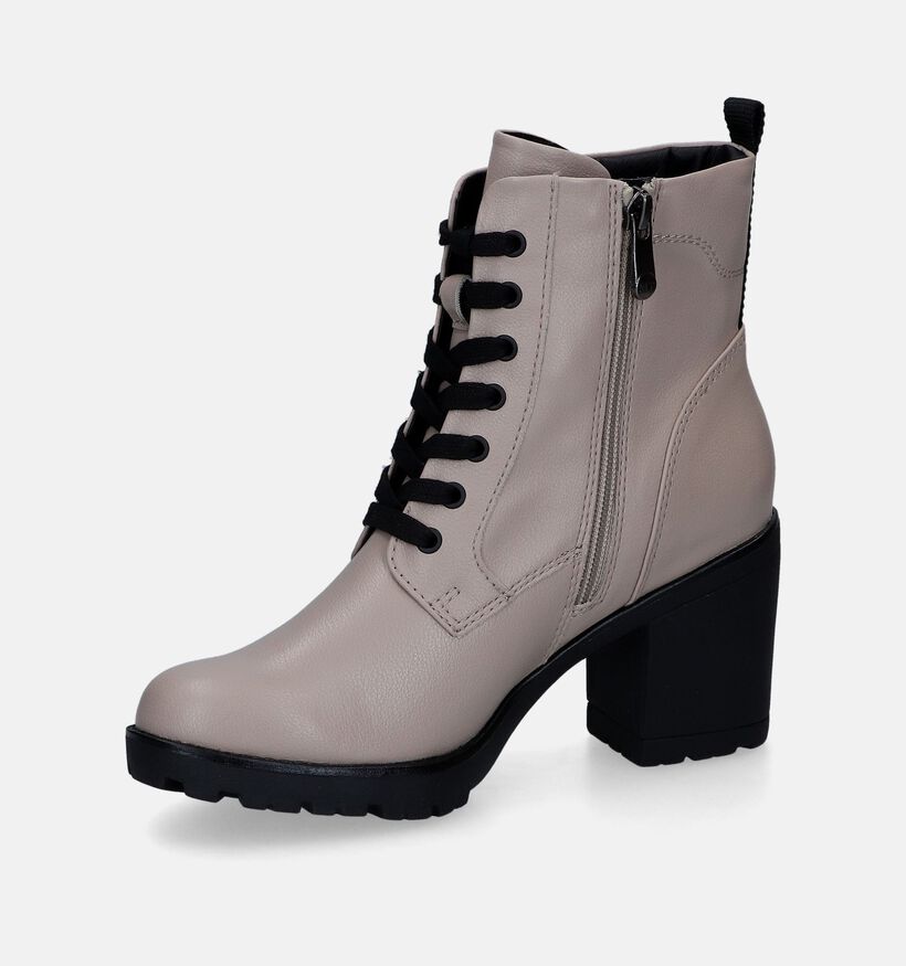 Marco Tozzi Bottines à lacets en Beige foncé pour femmes (312953)