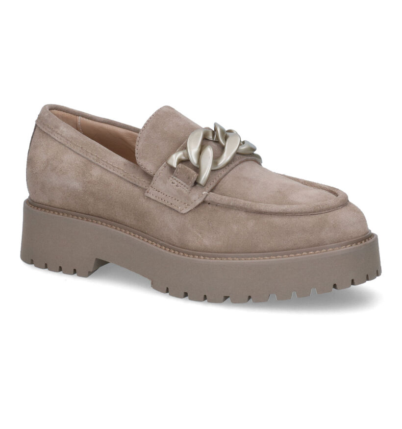 NeroGiardini Chaussures à enfiler en Taupe pour femmes (314393)