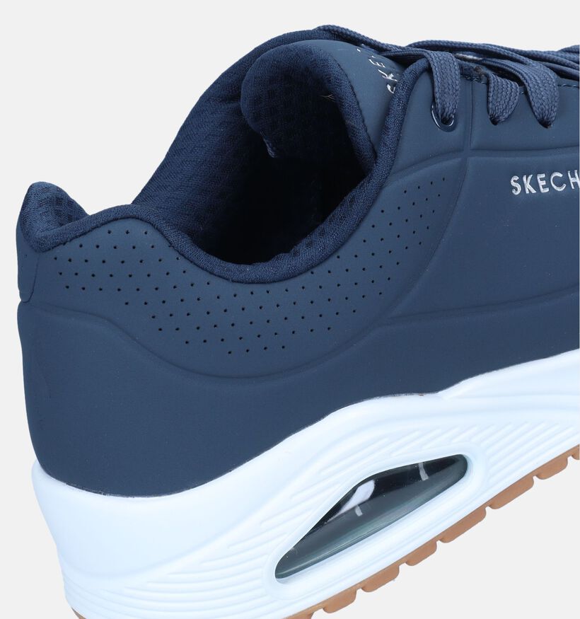 Skechers Uno Stand On Air Baskets en Bleu pour hommes (343970)