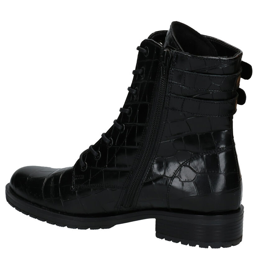 Gabor OptiFit Zwarte Boots in leer (282465)