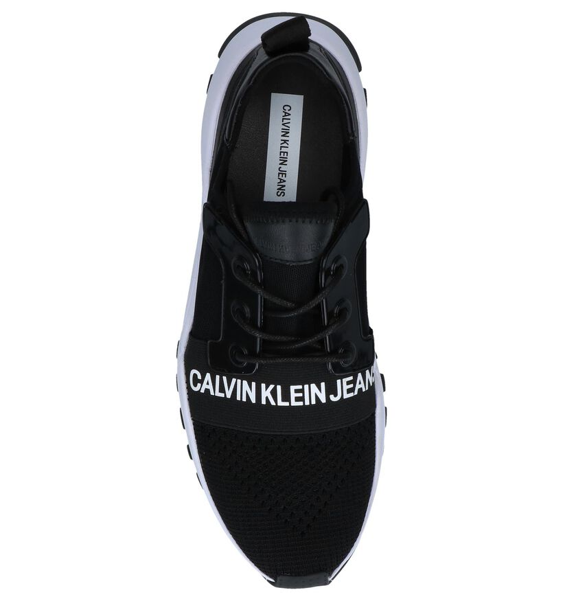 Calvin Klein Baskets slip-on en Noir en textile (241603)