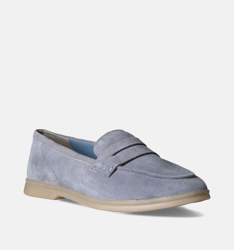 Marco Tozzi Blauwe Loafers voor dames (352545) - geschikt voor steunzolen