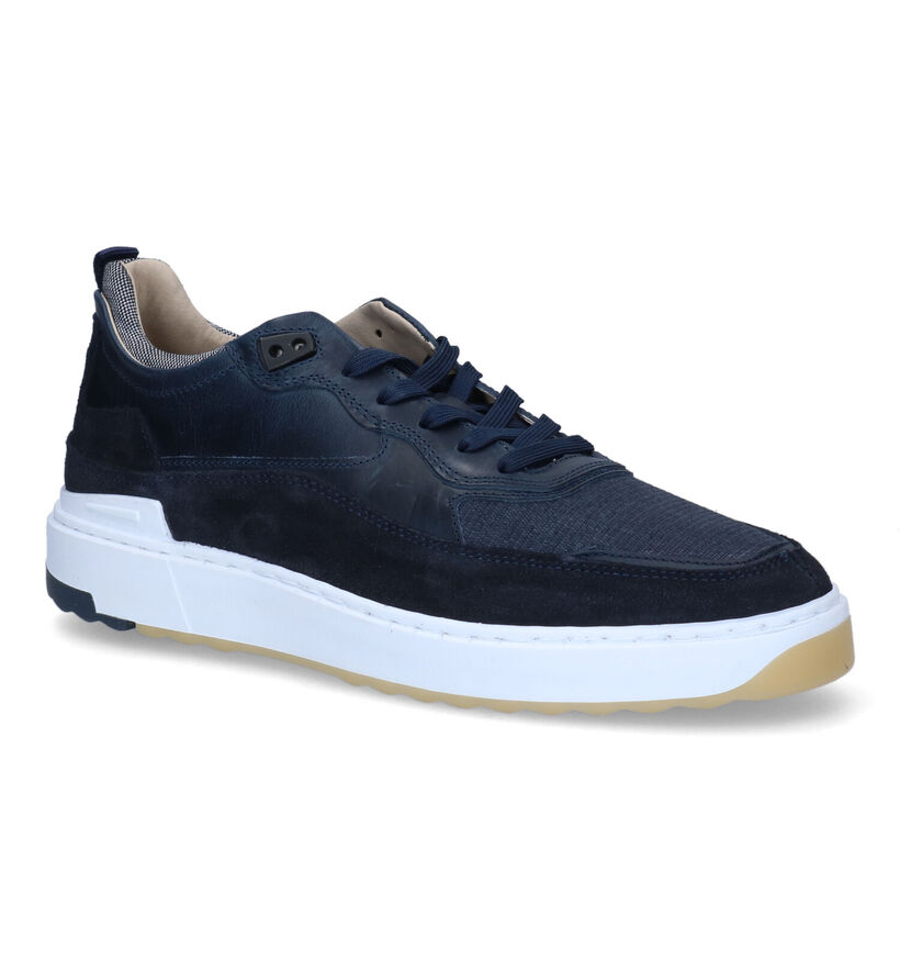 Bullboxer Blauwe Veterschoenen voor heren (304138) - geschikt voor steunzolen