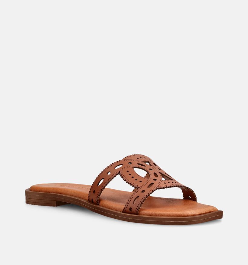 River Woods Catleen Nu-pieds plates en Cognac pour femmes (373090)