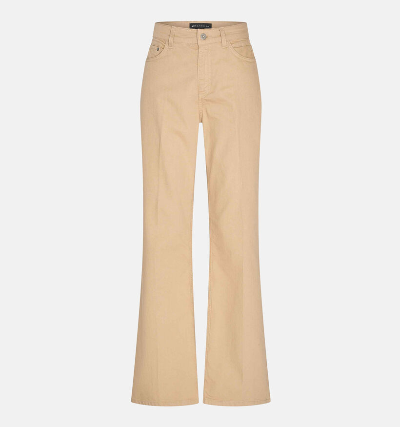 Expresso Beige Wijde broek voor dames (356878)