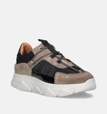 Tango Baskets Noir/Beige/Marron/Taupe