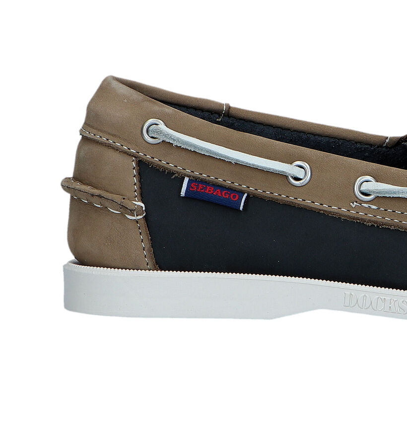 Sebago Dockside Portland Spinnaker Chaussures bateau en Bleu pour hommes (336835)