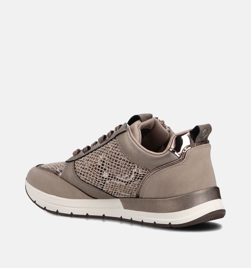 Tamaris Chaussures à lacets en Taupe pour femmes (360654) - pour semelles orthopédiques