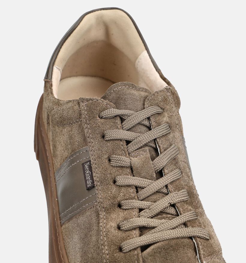 NeroGiardini Chaussures plates en Marron pour hommes (382168) - pour semelles orthop&eacute;diques