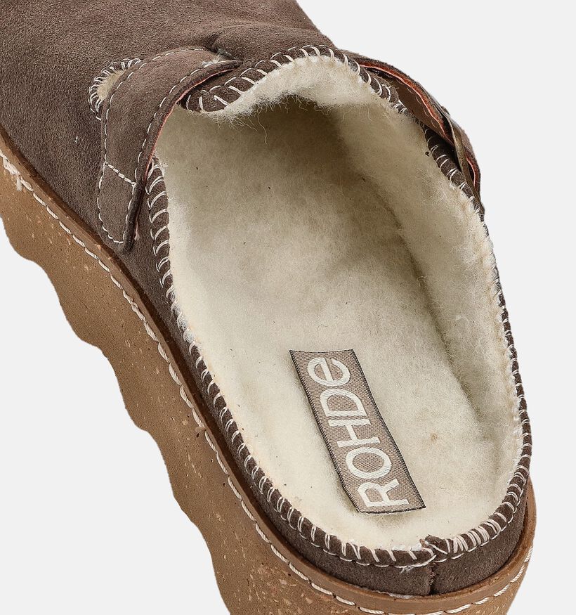 Rohde Bruine Pantoffels voor Steunzolen voor dames (364832) - geschikt voor steunzolen