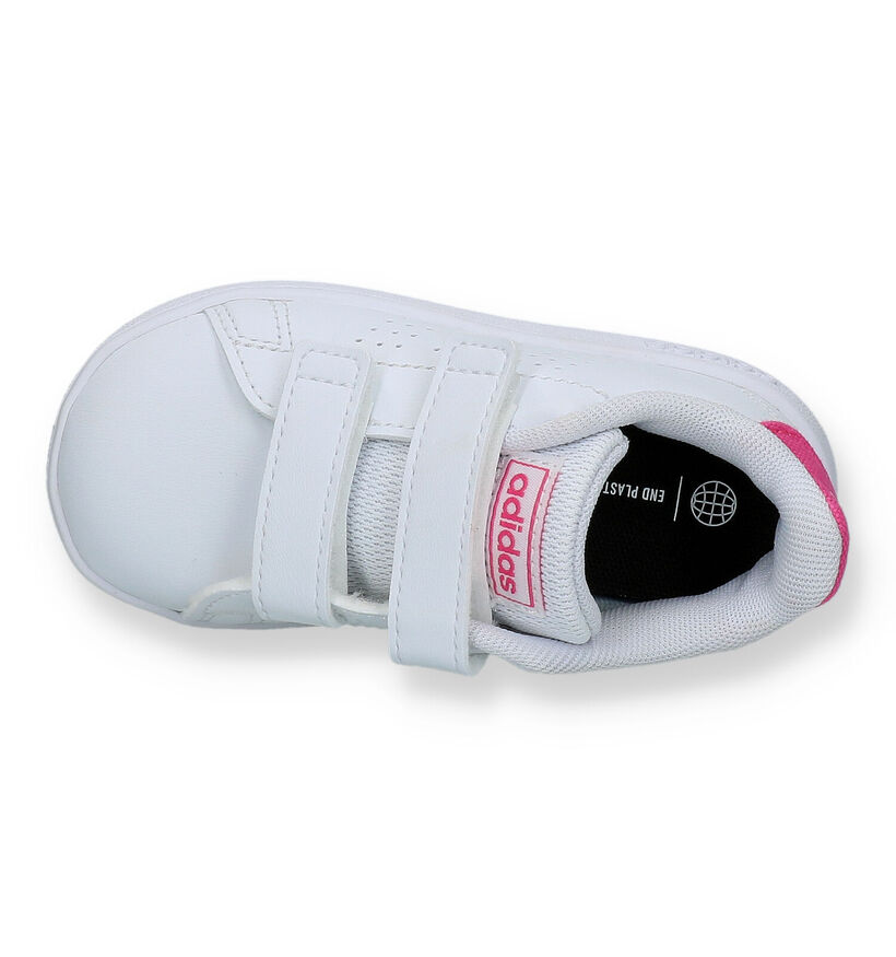 adidas Advantage CF Baskets en Blanc pour filles (326891) - pour semelles orthopédiques