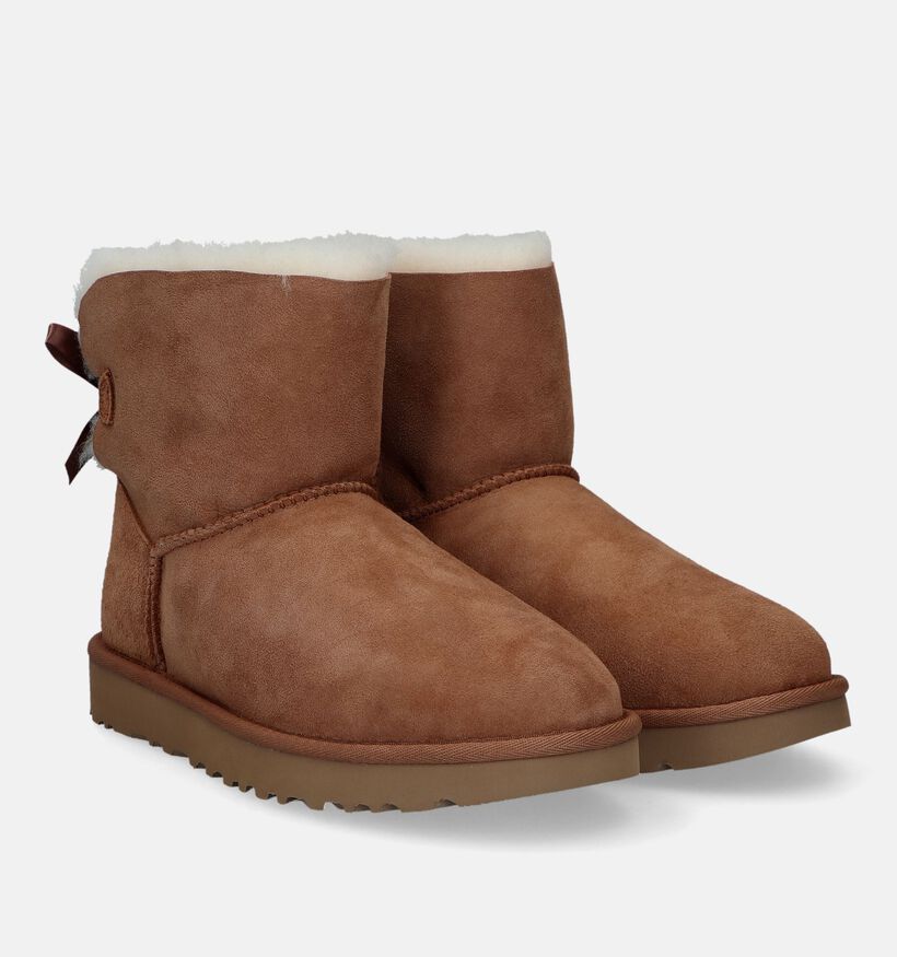 UGG Mini Bailey Bottes en Cognac pour femmes (329261)