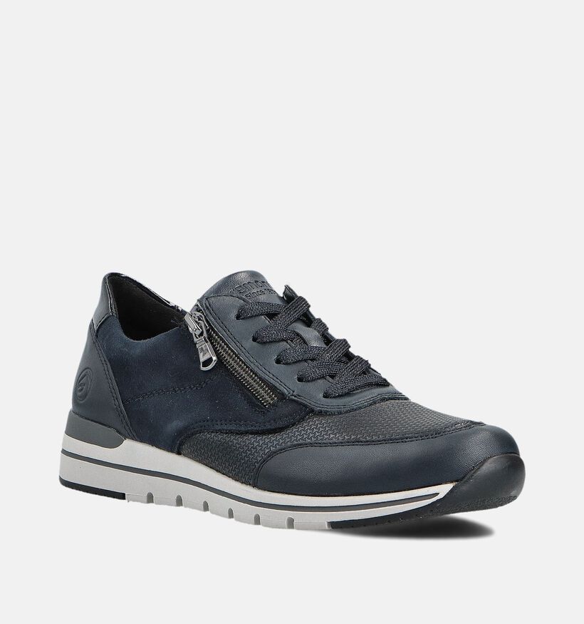 Remonte Donkerblauwe Veterschoenen voor dames (360411) - geschikt voor steunzolen
