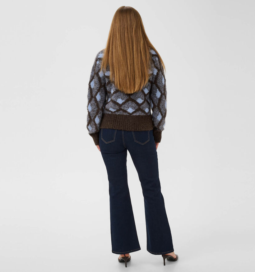 Culture Gilan Pull en Bleu/Marron pour femmes (380479)