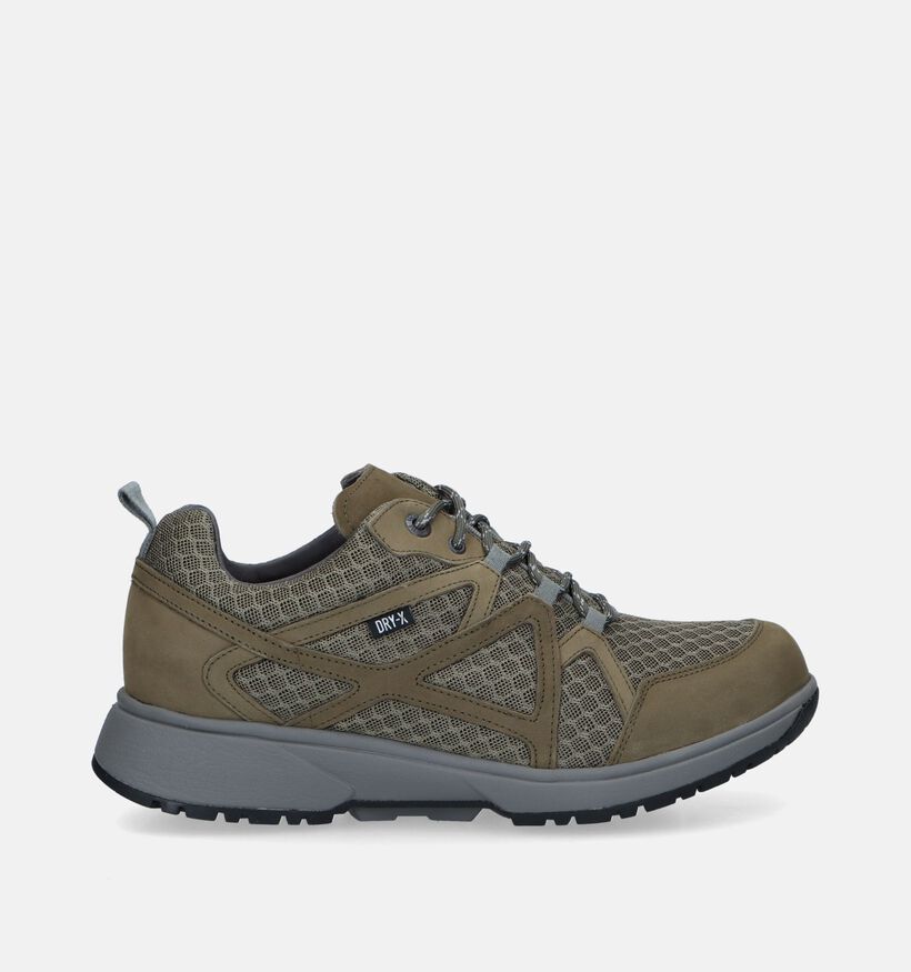 Xsensible Kaki Veterschoenen in nubuck (317930)