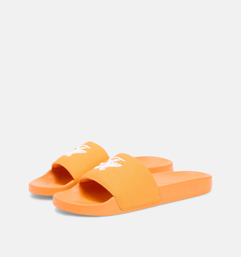 Tommy Hilfiger Th Script Pool Slide Claquettes en Orange pour femmes (369270)