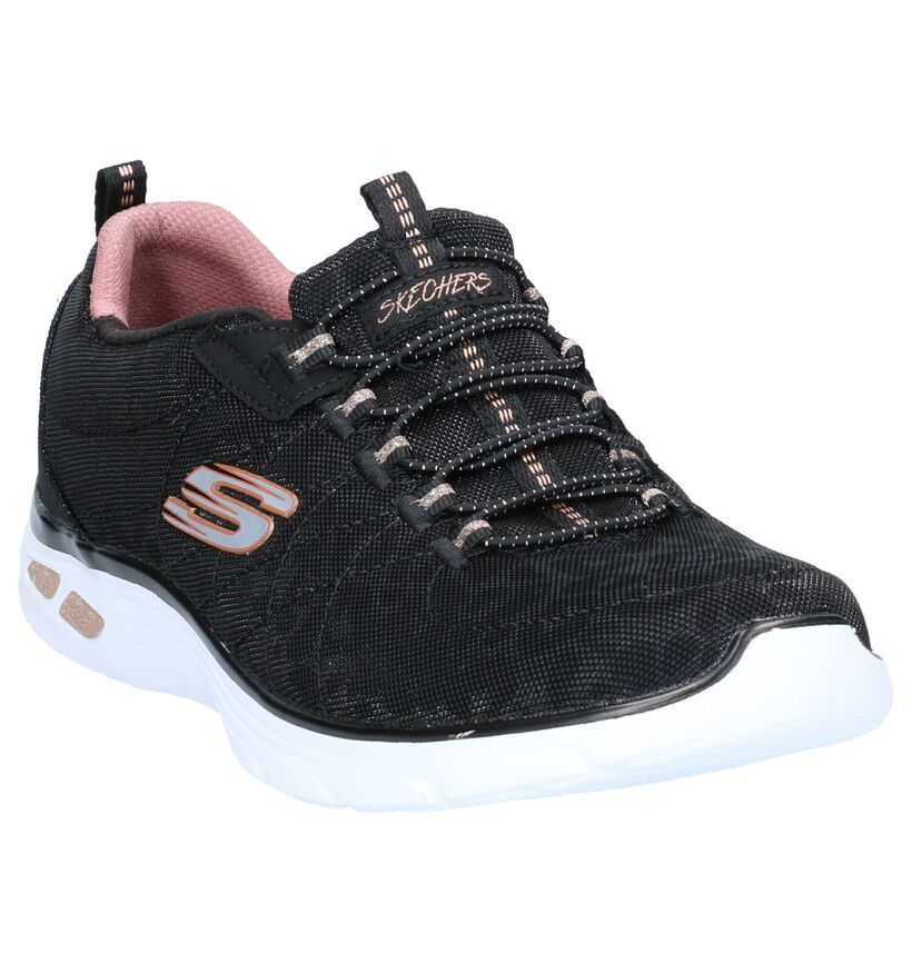 Skechers Empire D'Lux Baskets en Noir en textile (264498)