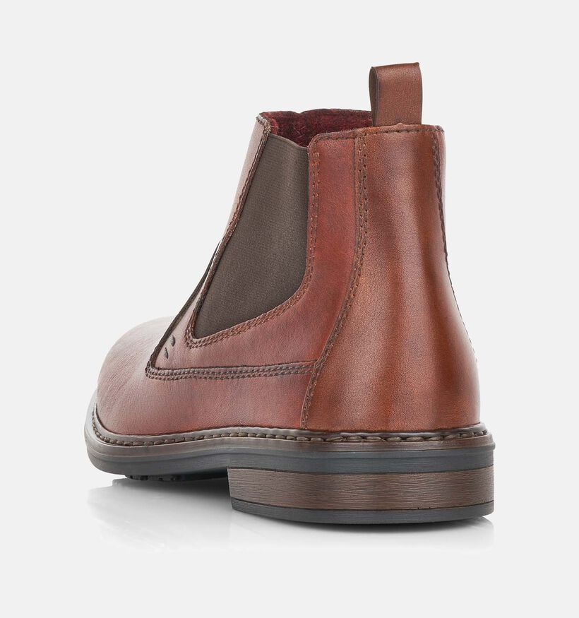 Rieker Bottines Chelsea en Cognac pour hommes (344398)