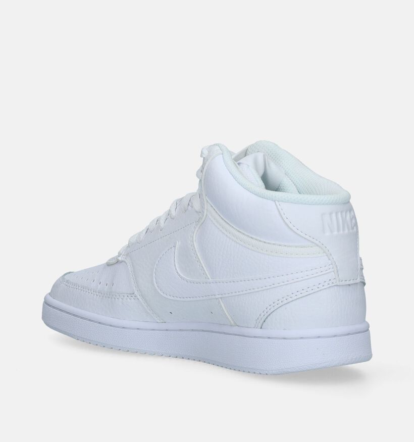 Nike Court Vision Mid Baskets en Blanc pour femmes (339830)