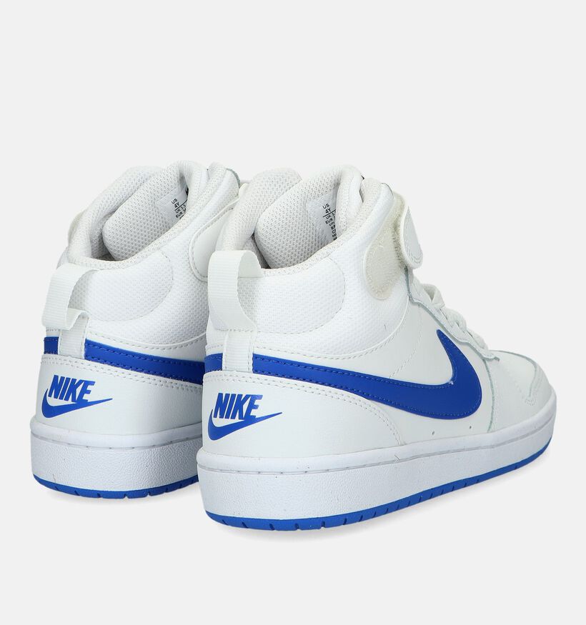 Nike Court Borough Baskets en Blanc pour filles, garçons (328373)