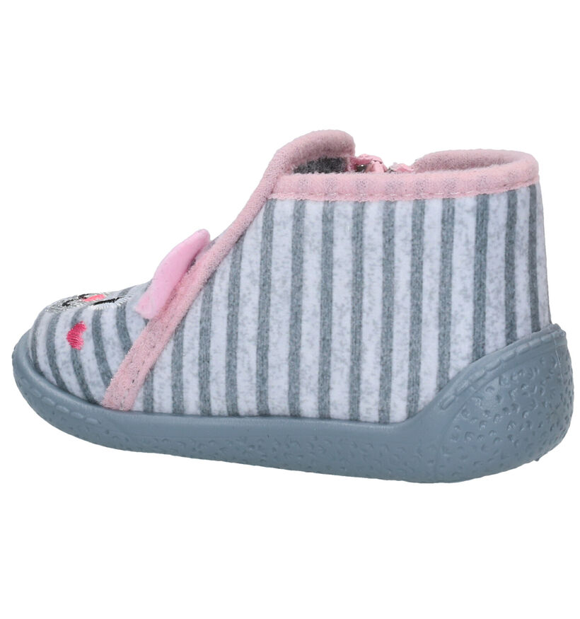Slipper Club Xadage Grijze Pantoffels in stof (292460)