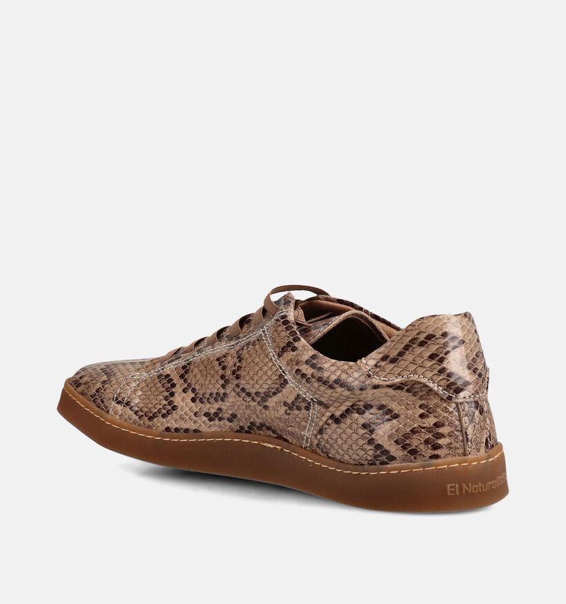 El Naturalista Origin Snake Chaussures &agrave; lacets en Marron pour femmes (372223) - pour semelles orthop&eacute;diques