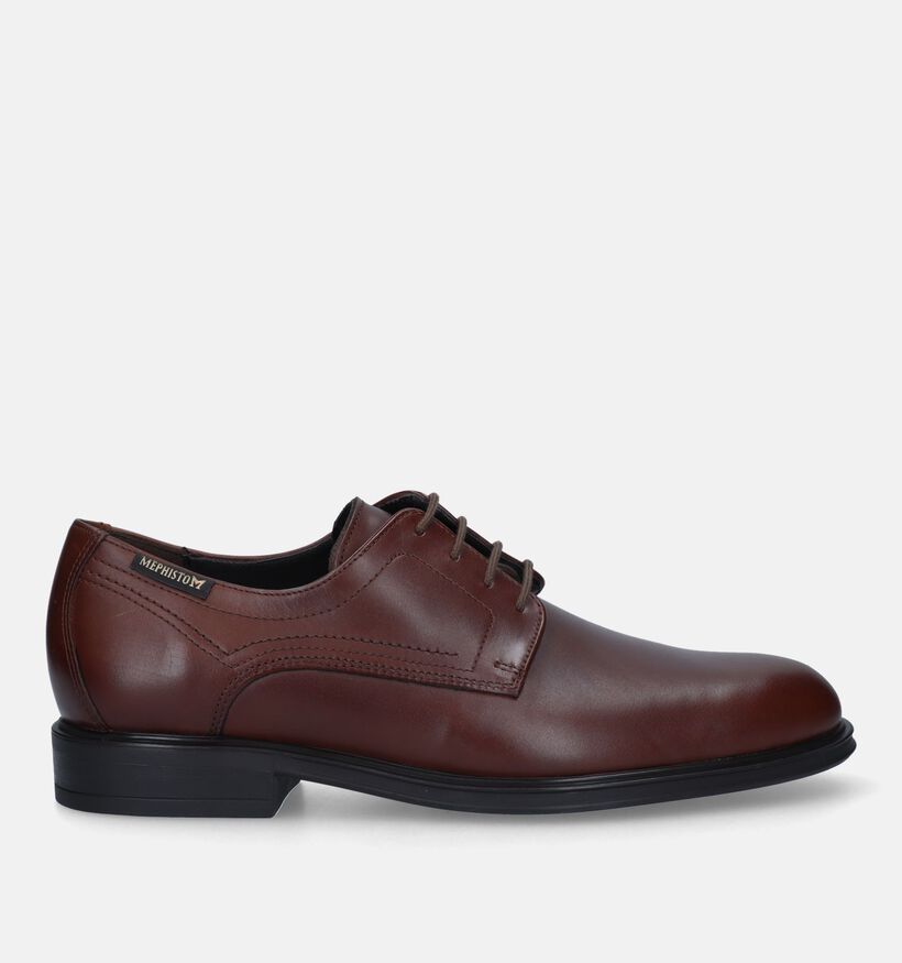 Mephisto Kevin Hopper Cognac Veterschoenen voor heren (330817) - geschikt voor steunzolen