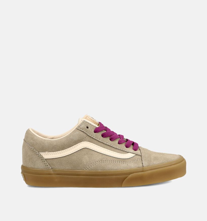Vans Old Skool Baskets basses en Marron/Bordeaux pour femmes (377079)