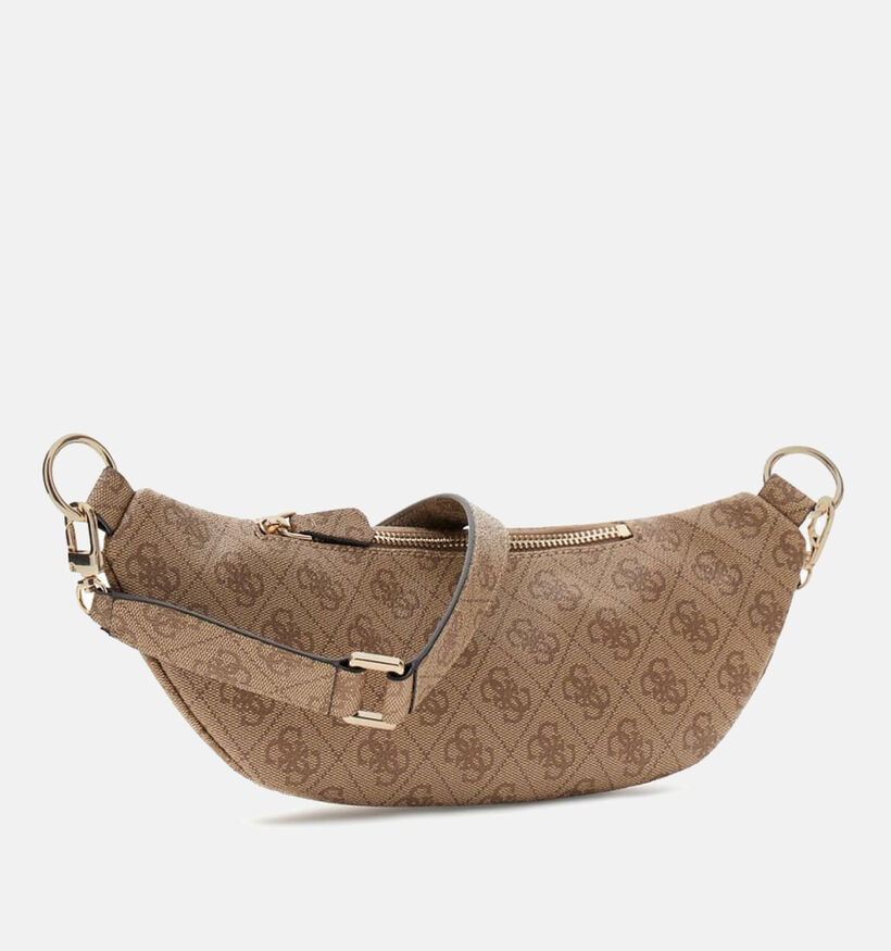 Guess Latte Logo Sac banane en Marron pour femmes (372407)