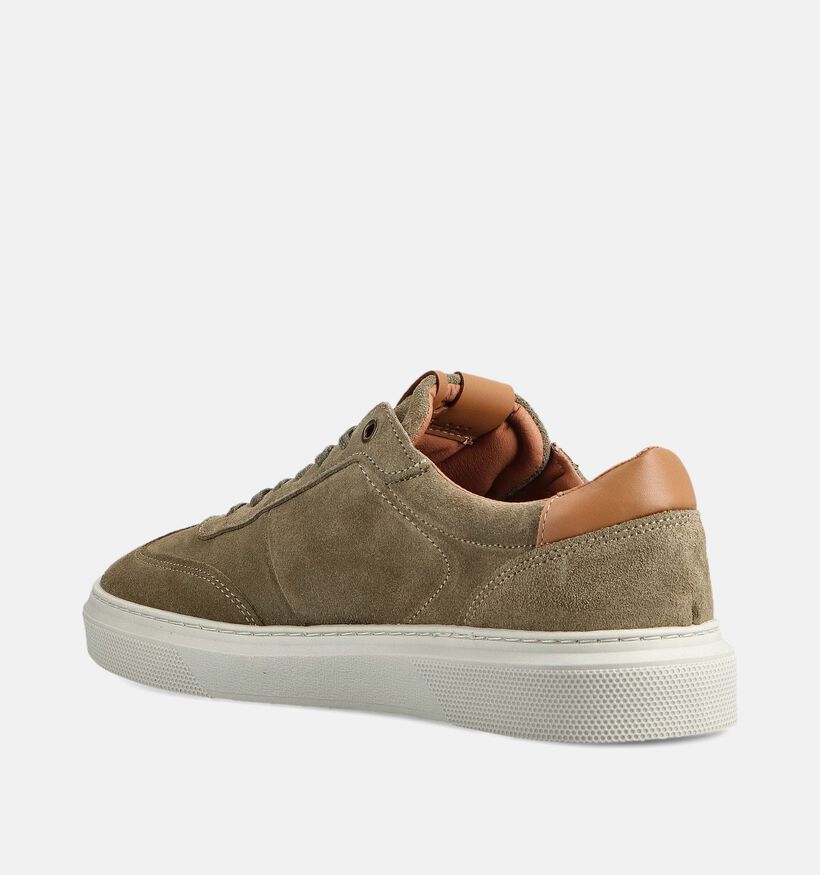 Bufflox Dublin Baskets en Vert kaki pour hommes (370242) - pour semelles orthop&eacute;diques